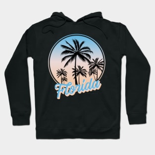 Florida Is Calling And I Must Go Retro Palm Trees Florida Hoodie